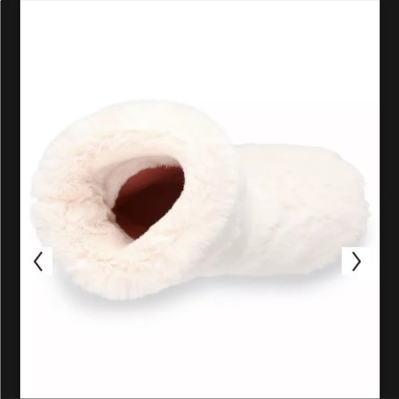 Lauren Conrad BLUSH FAUX FUR BOOTIE SLIPPERS NWTs M(7-8) XS (5-6) SUMMER PRICE - Picture 5 of 9